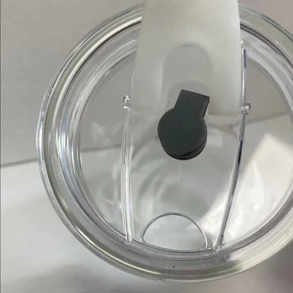 Stitch! Clear Acrylic Travel Mug with Straw - Blue/Pink - Picture 3 of 4